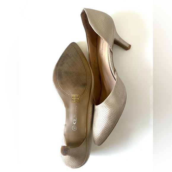 Gold size 10 Chinese Laundry D’orsay Heels - Picture 6 of 6